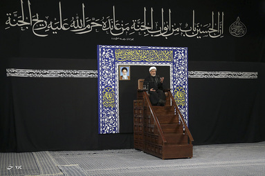 مراسم عزاداری شب تاسوعا در حسینیه امام خمینی (ره)