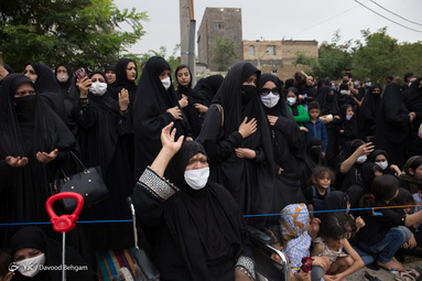 مراسم عزاداری و سوگواری ظهر عاشورای اباعبدالله الحسین (ع) - شهرک شهید بهشتی مشهد