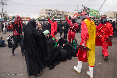 مراسم عزاداری و سوگواری ظهر عاشورای اباعبدالله الحسین (ع) - شهرک شهید بهشتی مشهد