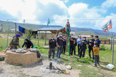 عاشورای حسینی در دهکده جهان نما مرتفع ترین روستای استان گلستان