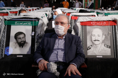 سعید نمکی، وزیر بهداشت در آیین تکریم پیشکسوتان دفاع مقدس