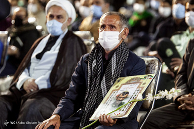 مراسم وداع با پیکر مطهر پنج شهید مدافع حرم کربلای خان‌طومان، شهیدان «حسن رجایی‌فر»، «رضا حاجی‌زاده»، «محمود رادمهر» و «محمد بلباسی» و «علی عابدینی» - ساری