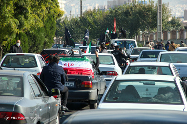 تشییع پیکر شهید کربلای خانطومان مجید سلمانیان - کرج