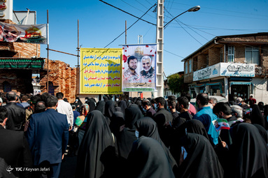 تشییع و خاکسپاری پیکر شهید مدافع حرم «محمود رادمهر» - ساری
