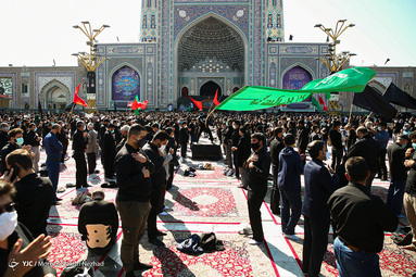 عزاداری شهادت امام رضا (ع) - صحن جامع حرم رضوی