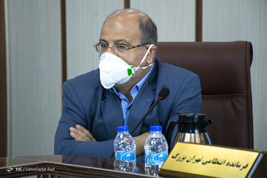 علیرضا زالی، فرمانده ستاد مقابله با کرونا تهران در جلسه مشترک ستاد مقابله با کرونا تهران