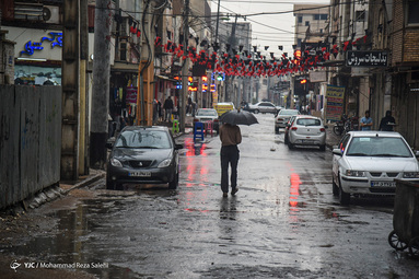 بارش باران و آبگرفتگی معابر - اهواز