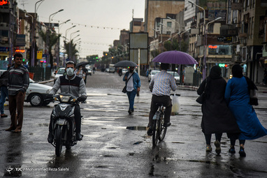 بارش باران و آبگرفتگی معابر - اهواز
