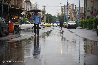 بارش باران و آبگرفتگی معابر - اهواز
