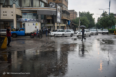 بارش باران و آبگرفتگی معابر - اهواز