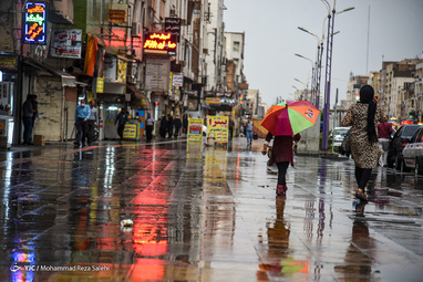 بارش باران و آبگرفتگی معابر - اهواز