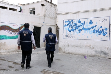 غربالگری بیماری کرونا در محله هرندی
