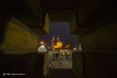 آیین تعویض پرچم حرم حضرت معصومه(س)