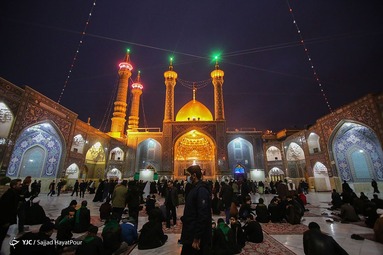 آیین تعویض پرچم حرم حضرت معصومه(س)
