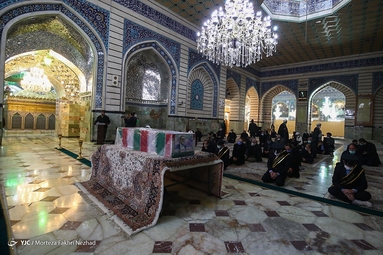 تشییع پیکر شهید محسن فخری زاده  - حرم حضرت معصومه (س) 