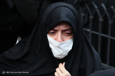 آیین خاکسپاری دانشمند شهید محسن فخری زاده در امام زاده صالح (ع)