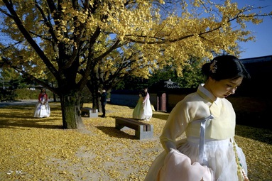 کاخ Gyeongbokgung در سئول، کره جنوبی