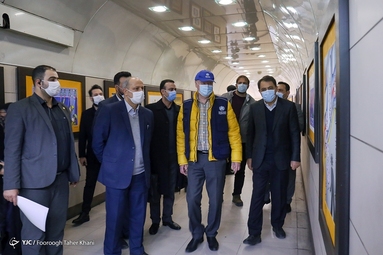 بازدید نماینده سازمان بهداشت جهانی در ایران و معاون حمل و نقل ترافیک شهرداری از مترو تهران