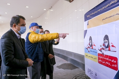 بازدید نماینده سازمان بهداشت جهانی در ایران و معاون حمل و نقل ترافیک شهرداری از مترو تهران