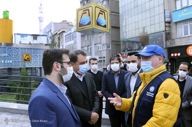 بازدید نماینده سازمان بهداشت جهانی در ایران و معاون حمل و نقل ترافیک شهرداری از مترو تهران