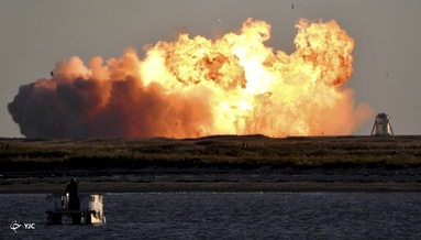 اولین موشک نمونه فوق العاده سنگین Starship SN8 SpaceX در بوکا چیکا