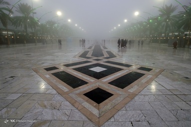 مه غلیظ در کربلای معلی