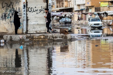 تکرار آبگرفتگی معابر اهواز پس از بارندگی