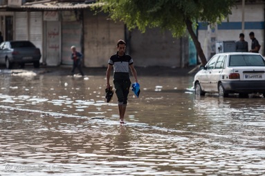 تکرار آبگرفتگی معابر اهواز پس از بارندگی