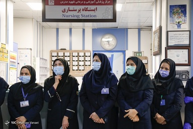 تجلیل از کادر درمان بیمارستان مدرس
