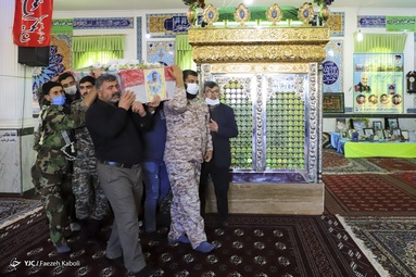 تشییع پیکر سرگرد نبی‌الله خطیری شهید مرزبانی نیروی انتظامی  - گرگان