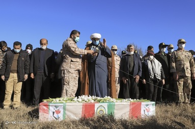 تشییع پیکر سرگرد نبی‌الله خطیری شهید مرزبانی نیروی انتظامی  - گرگان