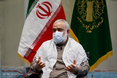 محمدرضا نقدی معاون هماهنگ‌کننده سپاه در مراسم بزرگداشت سالگرد حماسه ۹ دی
