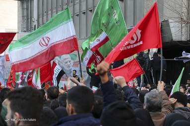 تشییع حاج قاسم سلیمانی، ابومهدی المهندس و دیگر شهدای مقاومت اسلامی - تهران