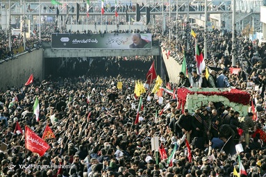 تشییع حاج قاسم سلیمانی و دیگر شهدای مقاومت اسلامی - تهران