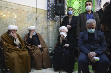 مراسم وداع با پیکر آیت الله مصباح یزدی در تهران