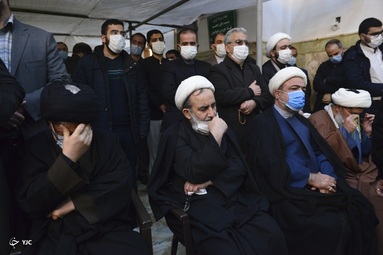 مراسم وداع با پیکر آیت الله مصباح یزدی در تهران