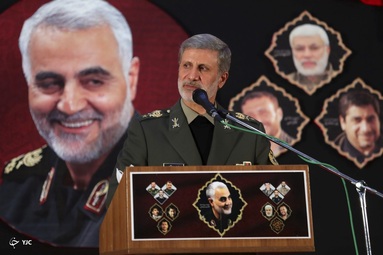 حضور و سخنرانی وزیر دفاع در جمع دانشجویان دانشگاه افسری و تربیت پاسداری امام حسین(ع)