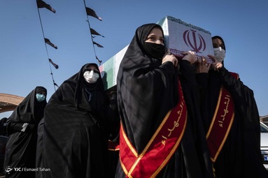تشییع و تدفین شهیدان گمنام دفاع مقدس - سمنان