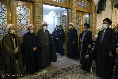 آیین بزرگداشت مرحوم علامه محمد تقی مصباح یزدی (ره) از سوی مقام معظم رهبری در شبستان حرم مطهر حضرت معصومه (س) - قم
