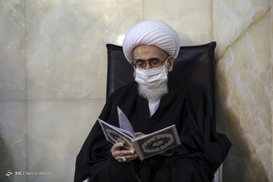 آیین بزرگداشت مرحوم علامه محمد تقی مصباح یزدی (ره) از سوی مقام معظم رهبری در شبستان حرم مطهر حضرت معصومه (س) - قم