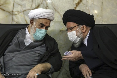 آیین بزرگداشت مرحوم علامه محمد تقی مصباح یزدی (ره) از سوی مقام معظم رهبری در شبستان حرم مطهر حضرت معصومه (س) - قم