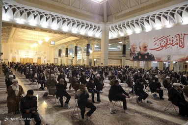 آیین بزرگداشت مرحوم علامه محمد تقی مصباح یزدی (ره) از سوی مقام معظم رهبری در شبستان حرم مطهر حضرت معصومه (س) - قم