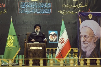 آیین بزرگداشت مرحوم علامه محمد تقی مصباح یزدی (ره) از سوی مقام معظم رهبری در شبستان حرم مطهر حضرت معصومه (س) - قم
