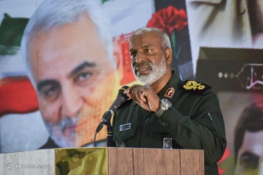 گردهمایی یاران حاج قاسم مصادف با سالگرد تشییع شهید حاج قاسم سلیمانی در کرمان با حضور سردار قاآنی فرمانده نیروی قدس سپاه- کرمان