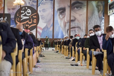 گردهمایی یاران حاج قاسم مصادف با سالگرد تشییع شهید حاج قاسم سلیمانی در کرمان با حضور سردار قاآنی فرمانده نیروی قدس سپاه- کرمان
