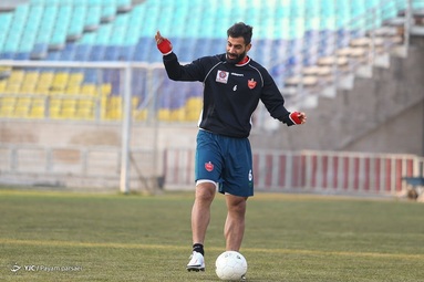 تمرین  تیم فوتبال پرسپولیس یک روز پیش از شهرآورد تهران