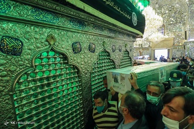 تشییع دو شهید نیروی انتظامی استان فارس - حرم شاهچراغ
