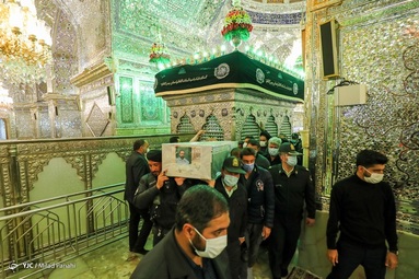 تشییع دو شهید نیروی انتظامی استان فارس - حرم شاهچراغ