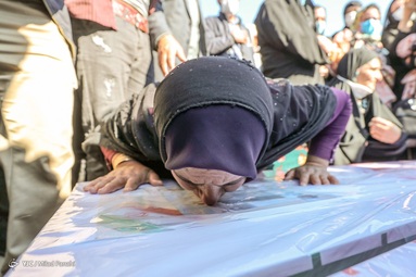 تشییع دو شهید نیروی انتظامی استان فارس - حرم شاهچراغ