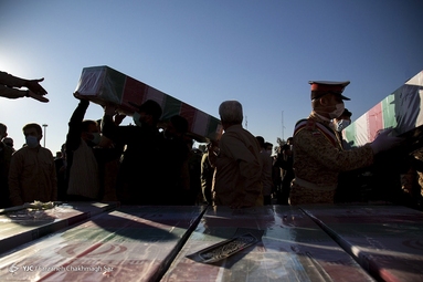 استقبال از ۱۵ شهید گمنام و شهید اله یار زارع مویدی، شهید تازه تفحص شده دوران دفاع مقدس - شیراز